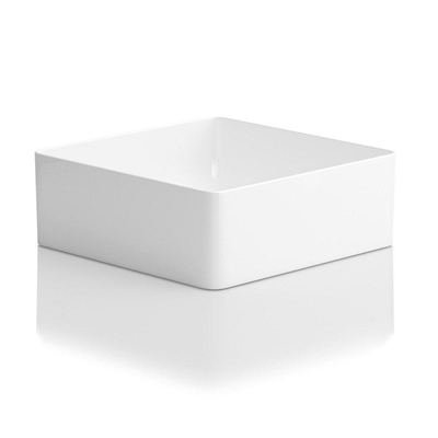 Laufen Living Square waskom 36x36x10cm zonder kraangat zonder overloop SaphirKeramik wit