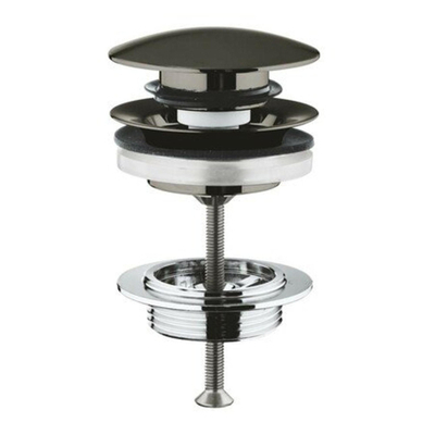 GROHE garniture de vidage push open brushed hard graphite