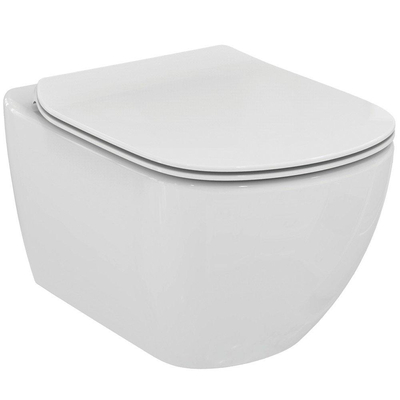 Ideal Standard Tesi hangtoilet – AquaBlade – diepte 53,5 cm – met softclose zitting – glans wit