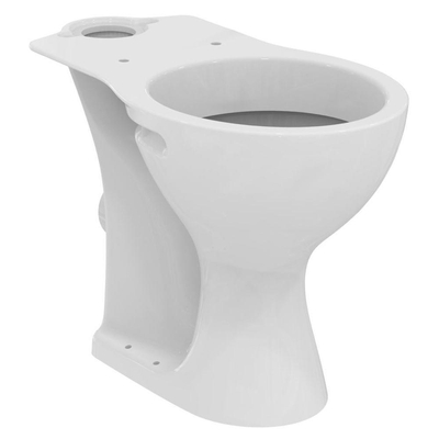 Porcher Ulysse WC sur pied pour pack à fond creux vidage horizontale (EH) 4 trous de fixation rehaussé blanc