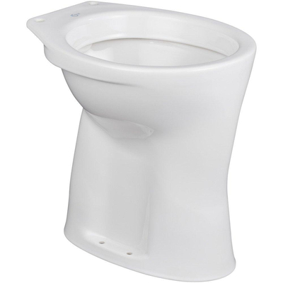 Ideal Standard closet staand +6cm met spoelrand vlakspoel AO wit
