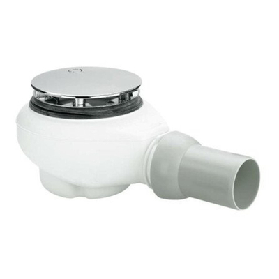 Villeroy & Boch Toebehoren Tempoplex Plus douchebakafvoer v douchebak - met gat - 90mm - hoogglans chroom