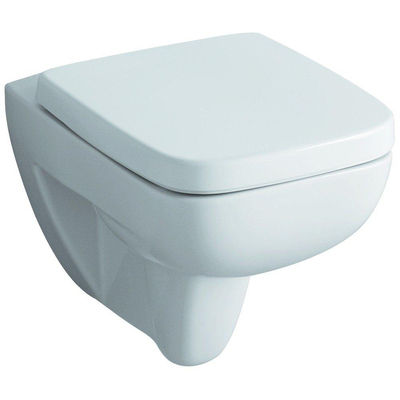 Geberit Renova plan WC suspendu - avec abattant - 54cm - avec rebord de rinçage - évacuation profonde - blanc