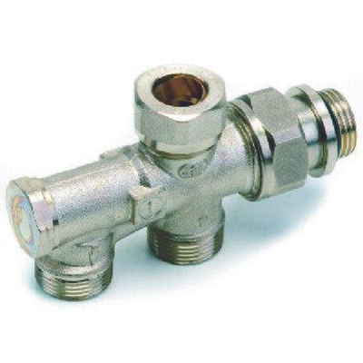 Comap bornier auto-étanche 2 tubes m22 avec valve nickelé