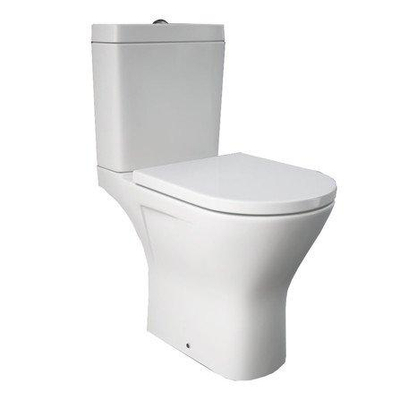 Nemo Spring ergovita pack stand-up toilet 665 x 850 x 370 mm porcelaine blanche surélevé sans chasse d'eau h 185 cm avec mécanisme de chasse geberit abattant en porcelaine blanche softclose et décollage en duroplast