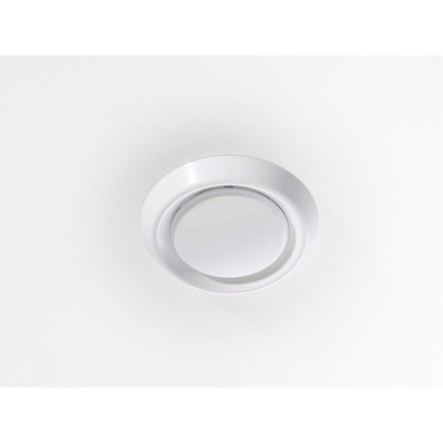 Duco Grille de ventilation ronde Plastique Blanc