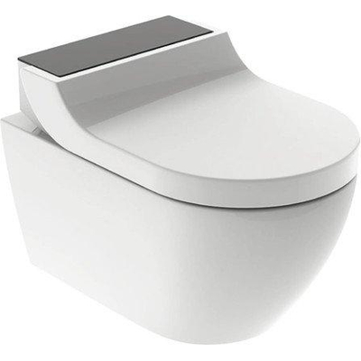 Geberit AquaClean Tuma Comfort Douchewc - douche wc- zwart glas decorplaat - glans wit