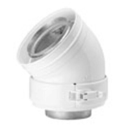 Burgerhout coude concentrique alu fix 45° 80/125mm