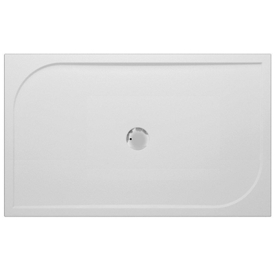 GO by Van Marcke Argon receveur de douche en polybéton gelcoat 1400x900x30 mm, rectangulaire, évacuation 90 mm, sans pieds, blanc