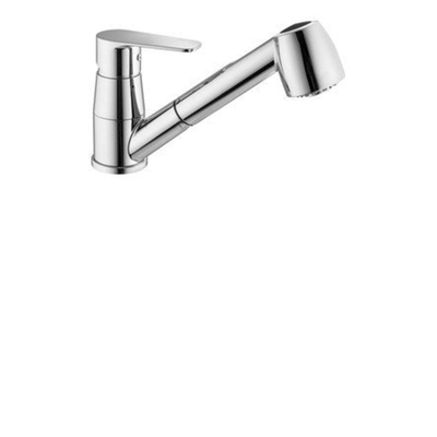 Go by Van Marcke Lena mitigeur de cuisine sur plan avec douchette extractible chrome