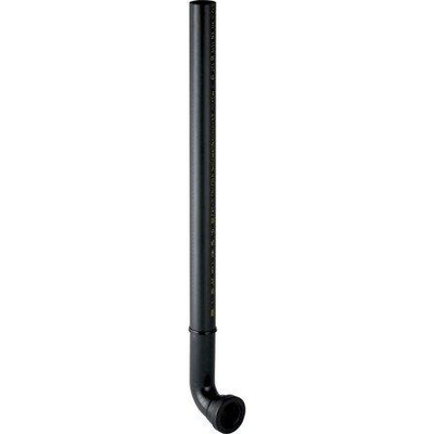 Geberit inbouwaansluitbocht - voor verbinding naar urinoir - D32 - L - 40cm - inkortbaar - PE - zwar - zwart