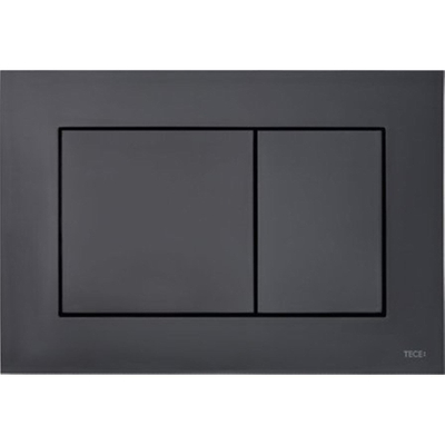 Tece TeceNow bedieningsplaat kunststof duospoeltechniek bediening voor of bovenzijde 220x150x5 mm kleur zwart mat