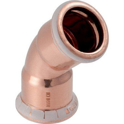 Geberit Mapress persfitting - water - bocht - 45 graden FF - 22 - koper