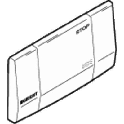 Geberit Highline plaque de commande avec commande frontale pour WC 34x18.5cm inox