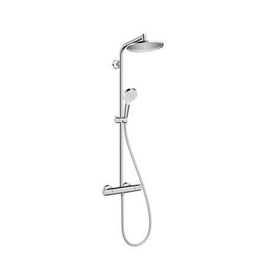 Hansgrohe Crometta s 240 1jet showerpipe met thermostaat ecosmart chroom TWEEDEKANS