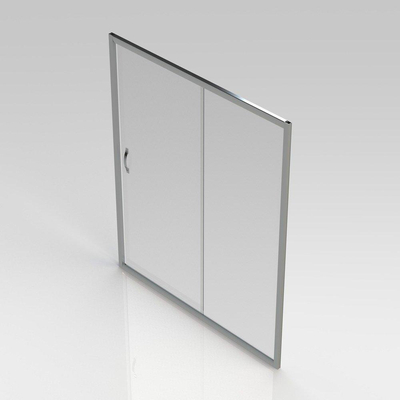 GO by Van Marcke Belo porte coulissante 160x190cm verre 6mm easy clean profils aluminium chromé réglable 1560-1610mm