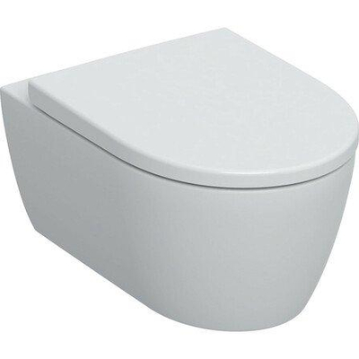 Geberit iCon WC suspendu - 36x53x37.5cm - abattant softclose - sans bride - quickrelease - Blanc mat