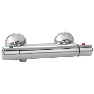 Go par Van Marcke Isisave mitigeur thermostatique de douche économie d'eau comprenant rosaces et raccords S chrome