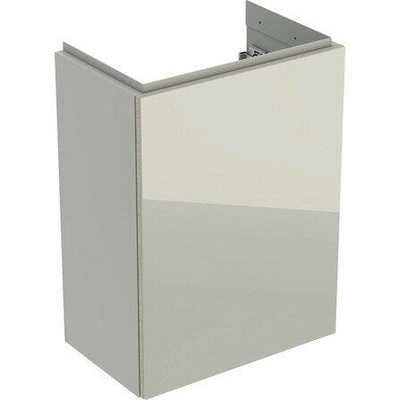 Geberit Acanto fonteinonderkast 396 x 534 x 246 mm corpus mat zand front zand glas zonder kraanwerk zonder wastafel