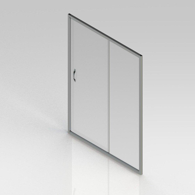 GO by Van Marcke Belo porte coulissante 140x190cm verre easy clean 6mm profils aluminium chromé réglable 1360-1410mm