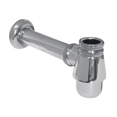 Go by Van Marcke siphon pour bidet sans bonde chromé 54 x D32 avec tube d'évacuation