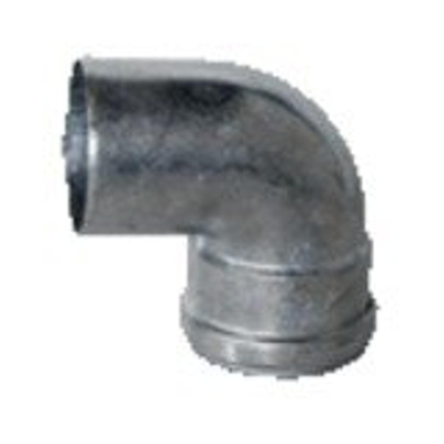 Burgerhout Bm fix coude d'évacuation en aluminium à paroi épaisse 45 degrés 80mm