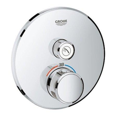 GROHE Smartcontrol Partie de finition pour robinet de douche encastrable thermostatique avec inverseur rond chrome