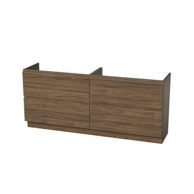 Nemo Spring Fortitudo Tre meuble bas B1800 x H880 x P495 mm 4 tiroirs poignée intégrée couleur Carini Walnut Natur