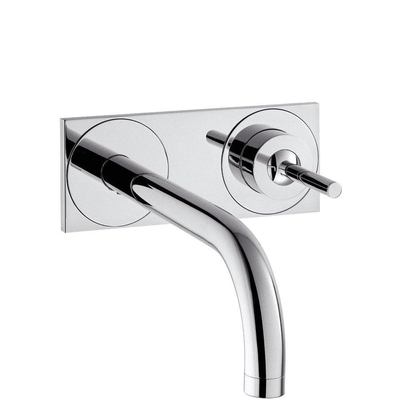 AXOR Uno afbouwdeel wastafelkraan - 2-gats - voorsprong 22.5cm - zonder waste - chroom
