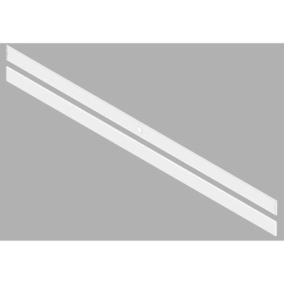 Henrad set de panneaux latéraux pour radiateur 180x10cm type 22 Acier Blanc Brillant