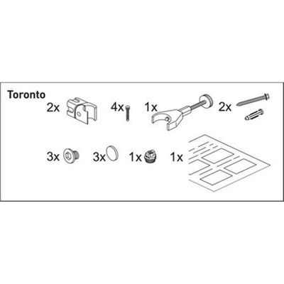 Nemo Spring bevestigingsset - voor Toronto - Van Marcke Origine