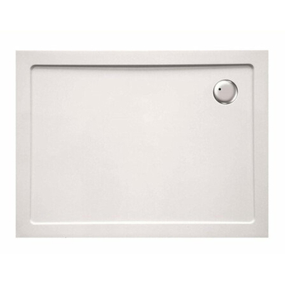 GO by Van Marcke Helion Receveur de douche 100x90x3.5cm rectangulaire avec vidage 90mm Composite Blanc