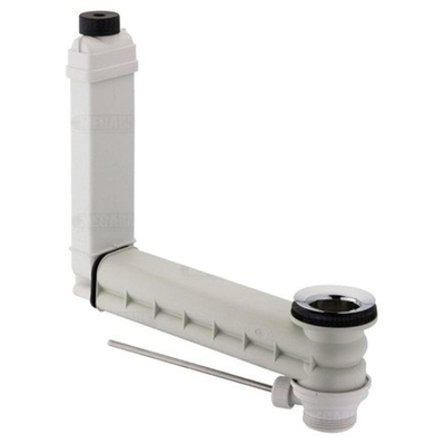 Geberit Clou-systeem - af- en overloopventiel - 5/4" - wit