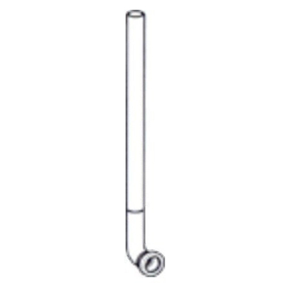 Geberit inbouwaansluitbocht - voor verbinding naar urinoir - D32 - L - 40cm - inkortbaar - PE - zwar - zwart