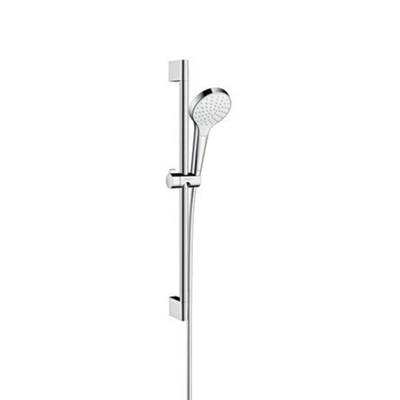 Hansgrohe Croma select s ensemble barre de douche coulissante 65cm 1 jet blanc chrome