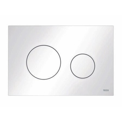 Tece TeceLoop wcbedieningsplaat van kunststof voor duospoeltechniek 220 x 150 x 5 kleur wit