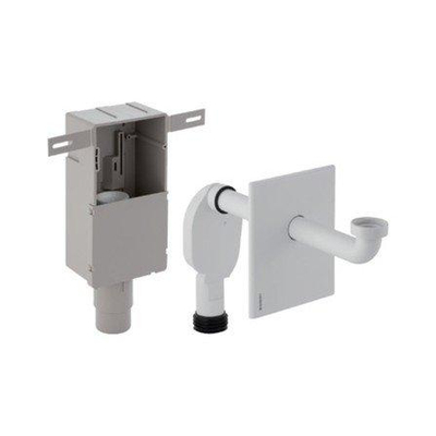 Geberit inbouwsifon - voor wastafel - met afdekplaat - met aansluitbocht van D - 32mm - 5/4" - D - 50