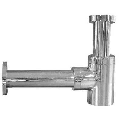 Nemo Skill Design sifon - voor bidet - rond - met afvoerbuis - 200mm - 5/4" - 54 - verchroomd