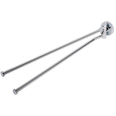 Geesa Nemox Handdoekrek 2-armig - 2-lids handdoekhouderchroom - chroom
