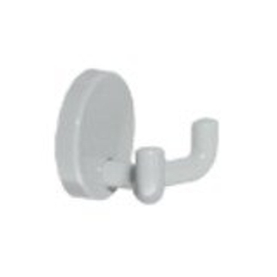 Hewi double patère saillie 43,5 mm blanc