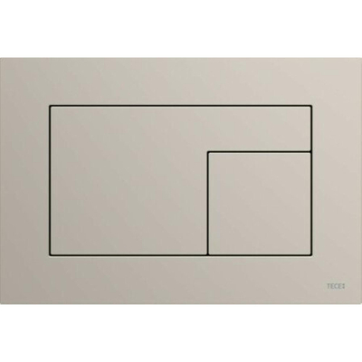 Tece TECEvelvet Plaque de déclenchement WC technique double chasse couleur Beige Arizona grège