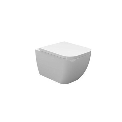 Nemo Spring Sun Pack WC suspendu 34.5x50x34cm avec abattant fin frein de chute et déclipsable porcelaine blanc