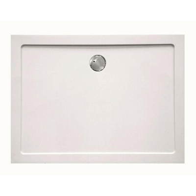 GO by Van Marcke Helion receveur de douche composite synthétique 120x90x3.5cm rectangulaire évacuation D90mm sans jeu de pieds blanc