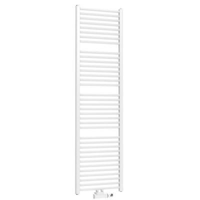 Henrad Oceanus radiateur sèche-serviettes 141.1x49.5cm 644watt 6 raccordements Acier Blanc Brillant