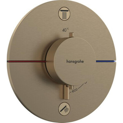 Hansgrohe Showerselect comfort s Thermostaat - inbouw - 2 functies - geborsteld brons