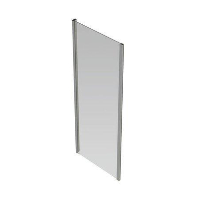 GO par Van Marcke Belo paroi fixe 80x190cm verre easy clean 6mm profils en aluminium chromé réglable 76.5-79cm