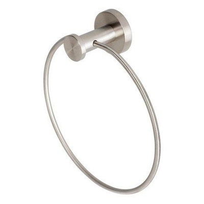 Geesa Nemox Stainless Steel handdoekring - 18.3x20x6cm - geborsteld roestvrijstaal - RVS