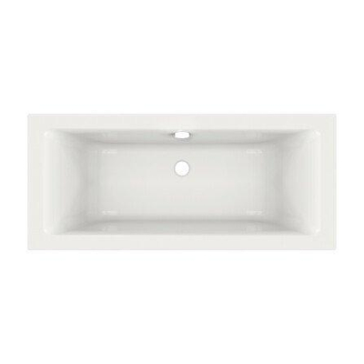 GO by Van Marcke Baldo baignoire encastrable duo 170x75x45cm 175L avec jeu de pieds blanc acrylique