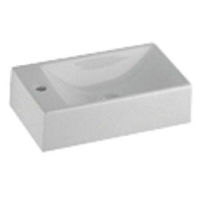 Geberit Diedro lave-mains cuve à droite, trou de robinet à gauche 40x23cm blanc