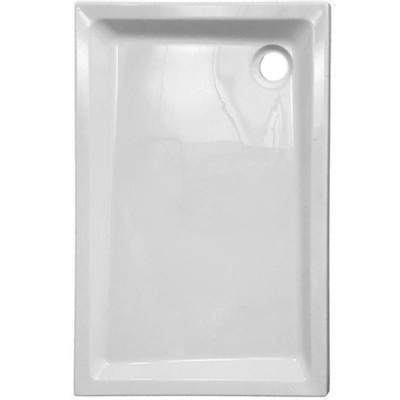 Nemo Spring Horus receveur de douche acrylique 140x80x4.5cm évacuation D90 blanc sans jeu de pieds épaisseur 4 mm